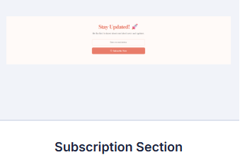 Subscribtion Section