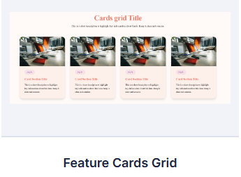 Feature Cards Grid